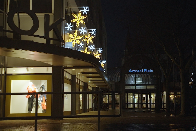 Homan Kerst in winkelcentrum Amstelplein Uithoorn